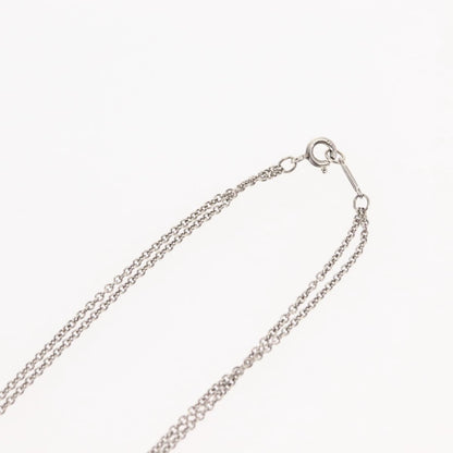 Tiffany & Co. Infinity Double Chain Pendant Necklace Silver, SILVER, SILVER, Necklace