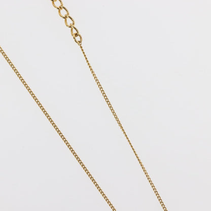 Christian Dior Round Logo Pendant Necklace Metal, GOLD, METAL, Necklace