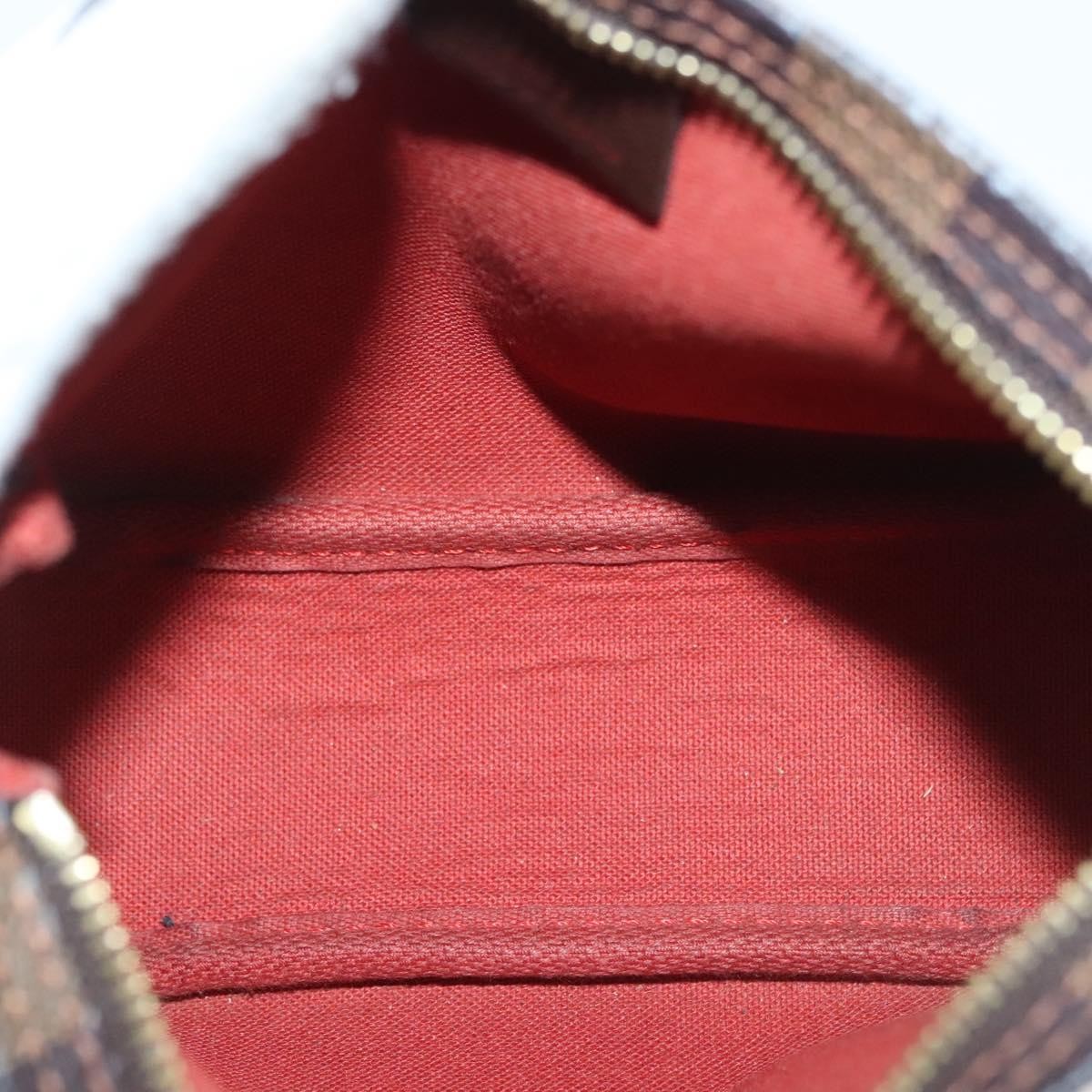 Louis Vuitton Trousse Make Up Bag Damier, BROWN, CANVAS, Clutche & pouche