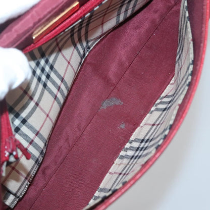 Burberry Vintage Handbag Leather, RED, LEATHER, Handbag