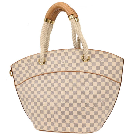 Louis Vuitton Pampelonne Handbag Damier, WHITE, CANVAS, Tote bag