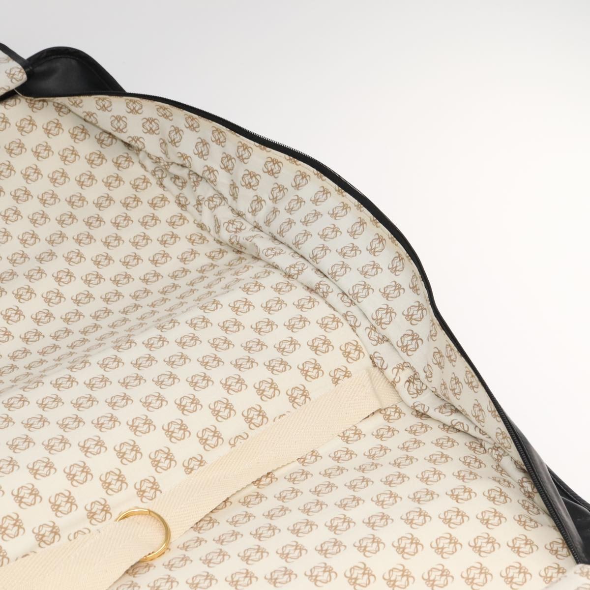 Loewe Anagram handbag Leather, BLACK, LEATHER, Travel bag