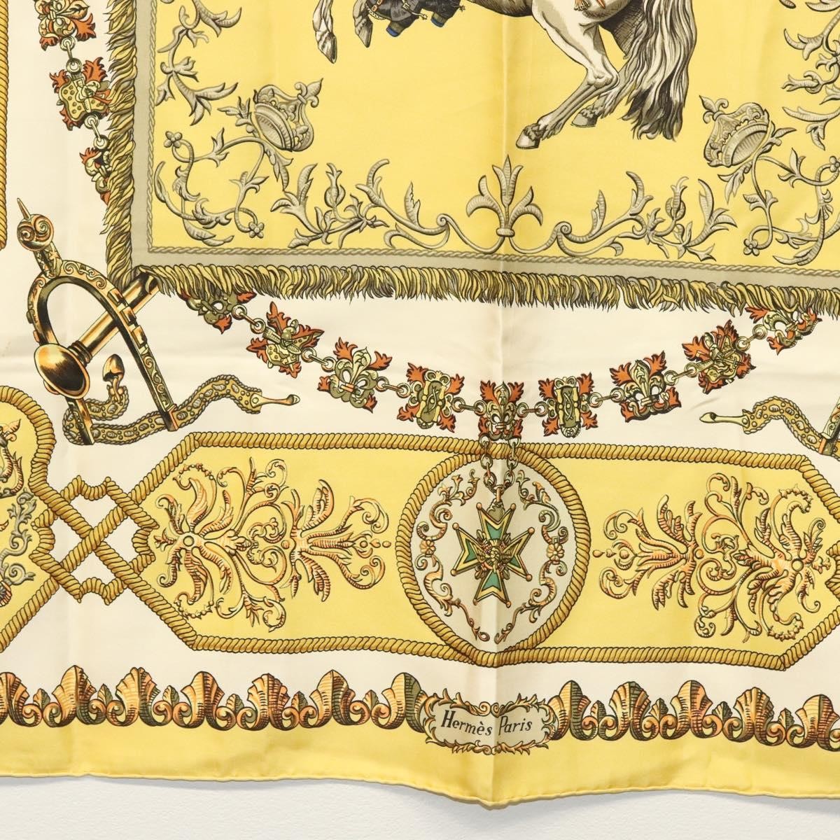 Hermes Carré 90 Silk multicolor, YELLOW, SILK, Scarve & shawl