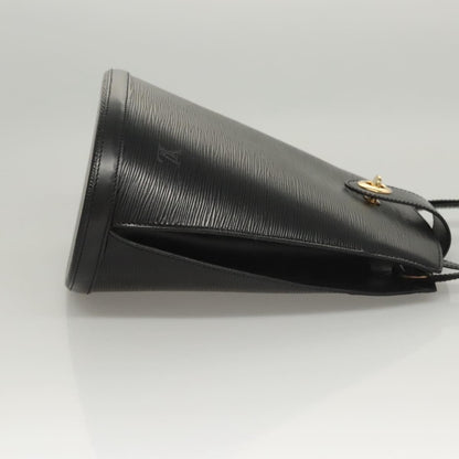 Louis Vuitton Cluny Shoulder Bag Epi Leather, BLACK, LEATHER, Shoulder bag