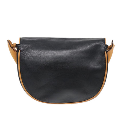 Celine Vintage Macadam Handbag vinyle, BLACK, LEATHER, Shoulder bag