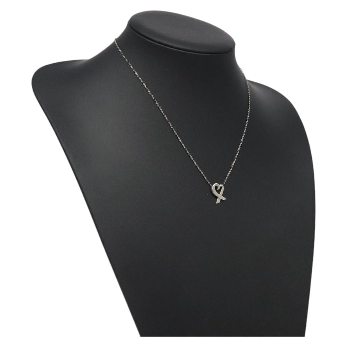 Tiffany & Co. Paloma Picasso Loving Heart Pendant Necklace Silver 925, SILVER, SILVER, Necklace