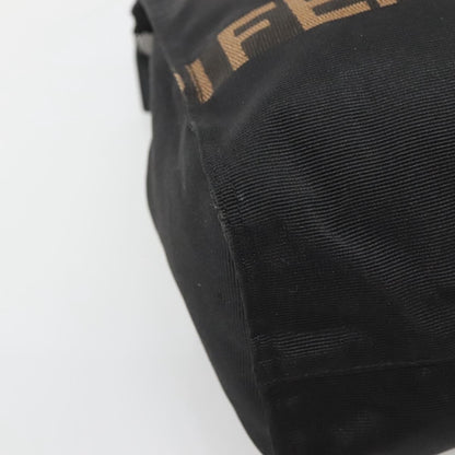 Fendi Vintage Convertible Logo Weekender Nylon, BLACK, CANVAS, Handbag