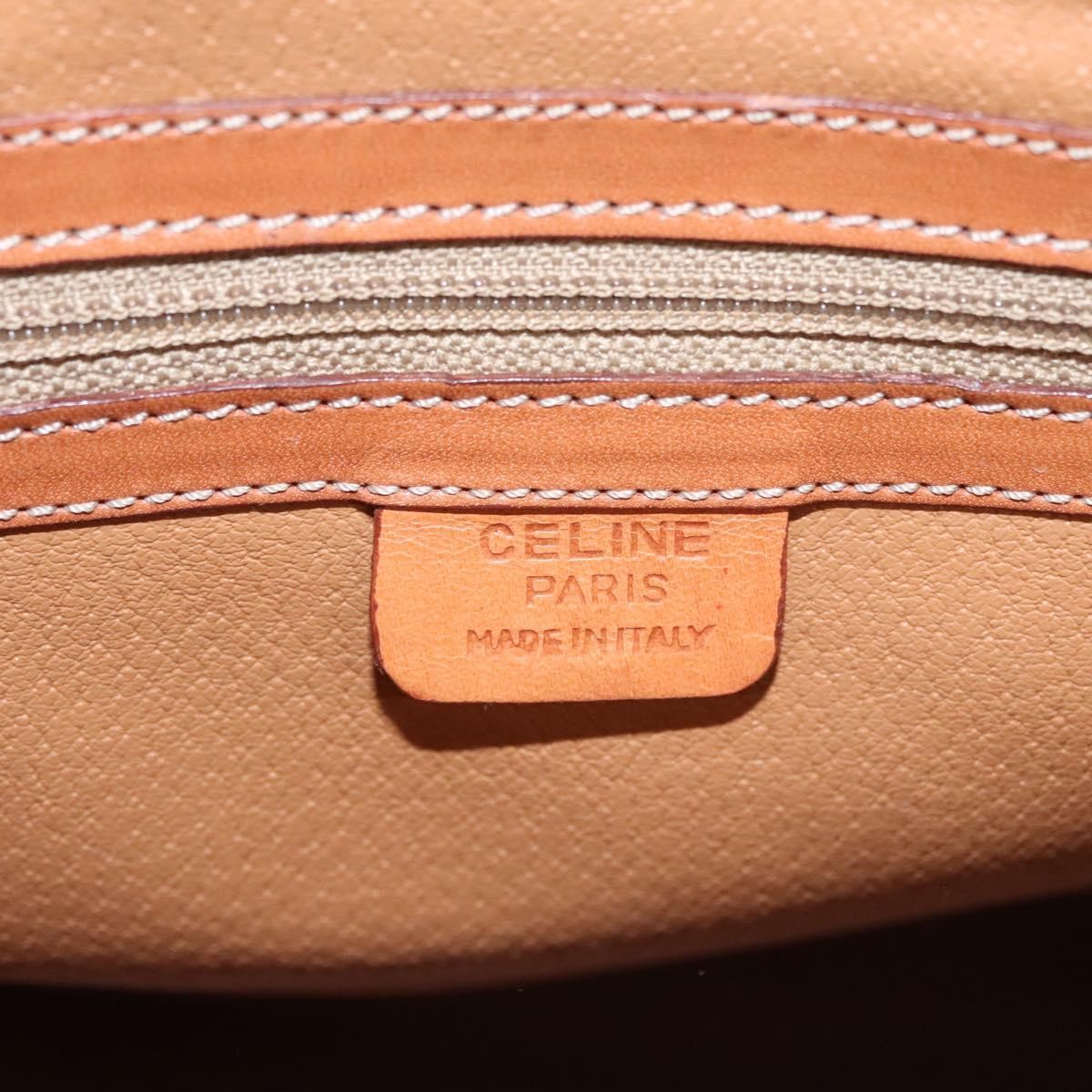 Celine Vintage Macadam Tote bag Canvas and Leather, Brown, Canvas, Tote Bag