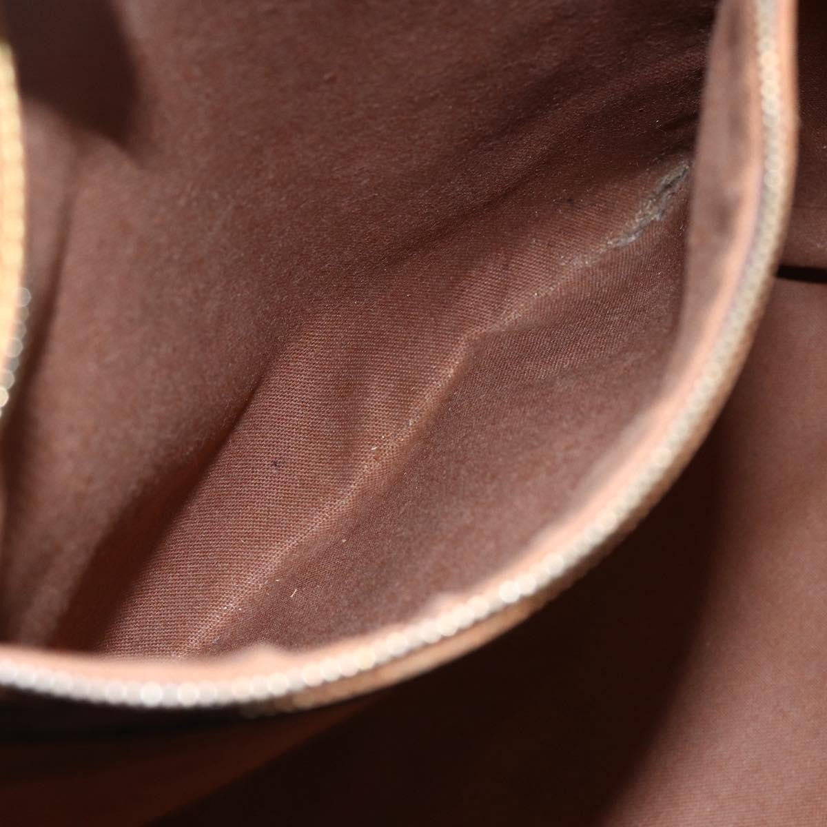 Louis Vuitton Shopping Sac Handbag Monogram Canvas, BROWN, CANVAS, Tote bag