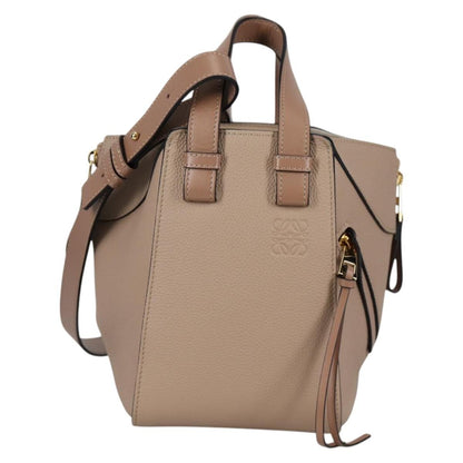 Loewe Hammock Bag Leather, BEIGE, LEATHER, Handbag