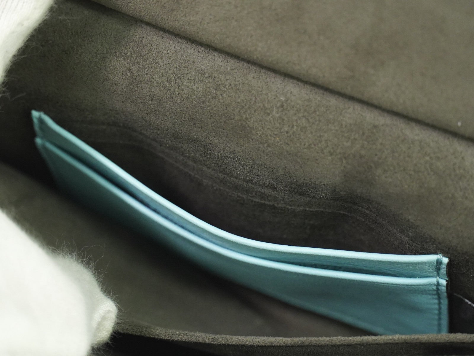 Fendi Double Baguette Embroidered Studded Leather, WHITE, LEATHER, Shoulder bag