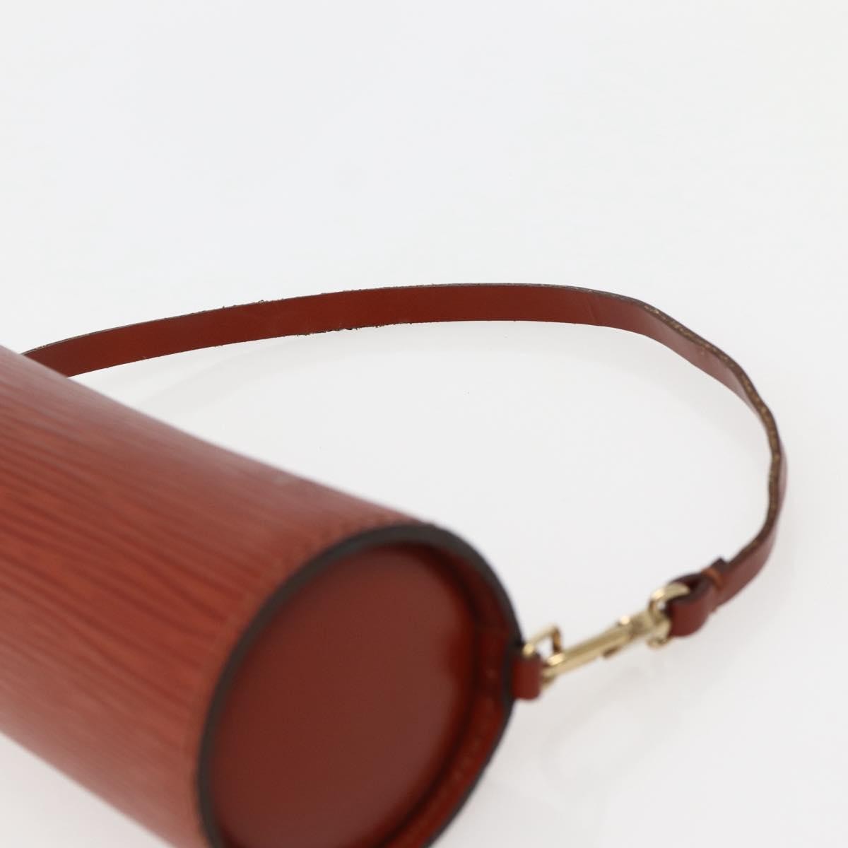 Louis Vuitton Soufflot Pochette Epi Leather, BROWN, LEATHER, Clutche & pouche