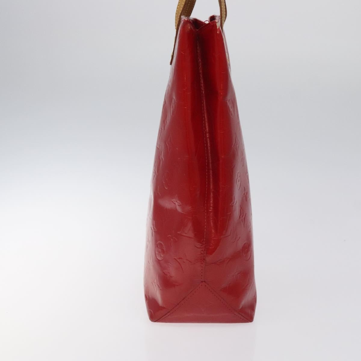 Louis Vuitton Reade Handbag Monogram Vernis, Red, Patent Leather, Handbag