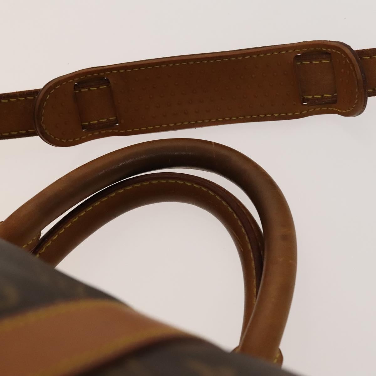 Louis Vuitton Keepall Bandouliere Bag Monogram Canvas, BROWN, CANVAS, Travel bag