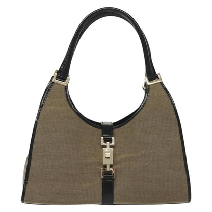 Gucci Jackie Original Shoulder Bag Leather Leather, BEIGE, CANVAS, Shoulder bag
