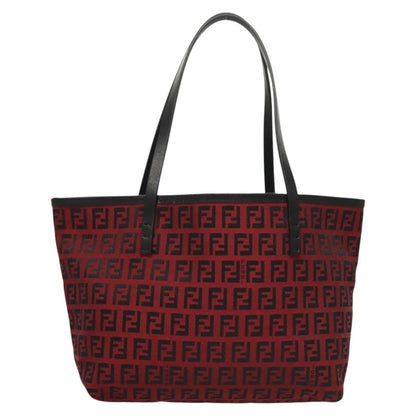 Fendi Zucca Tote bag FF motif, RED, CANVAS, Tote bag