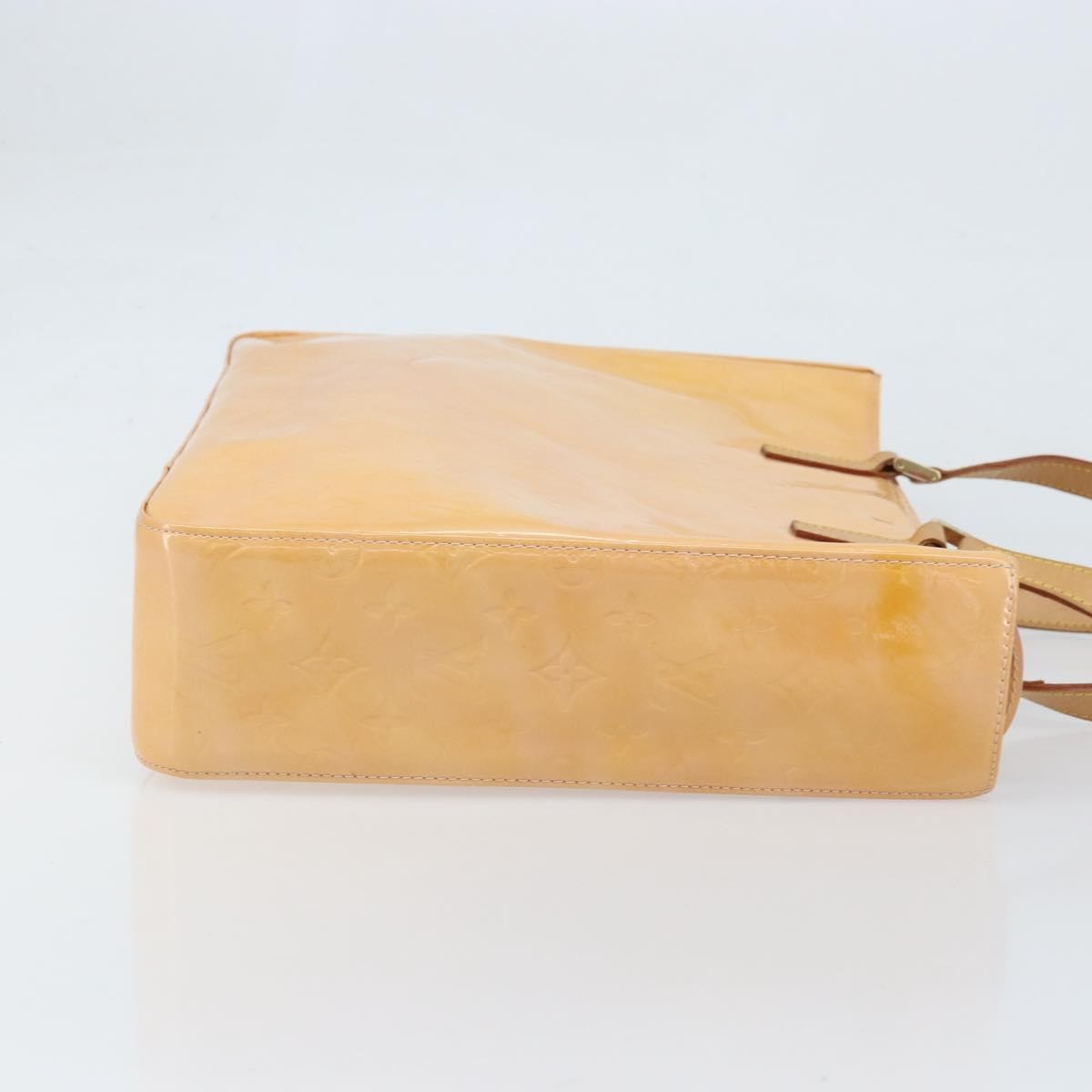 Louis Vuitton Columbus Handbag Monogram Vernis, Beige, Patent Leather, Tote Bag