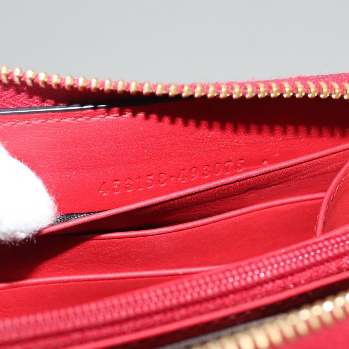 Gucci Bamboo Tassel Zip Organizer Wallet Leather, RED, LEATHER, Wallets