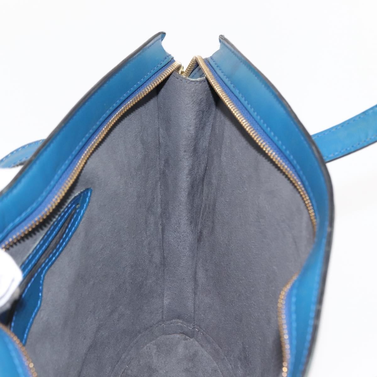 Louis Vuitton Saint Jacques Handbag Epi Leather, BLUE, LEATHER, Shoulder bag