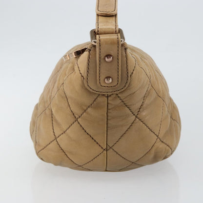 Chanel Cloudy Bundle Hobo Quilted Lambskin, BROWN, LEATHER, Handbag