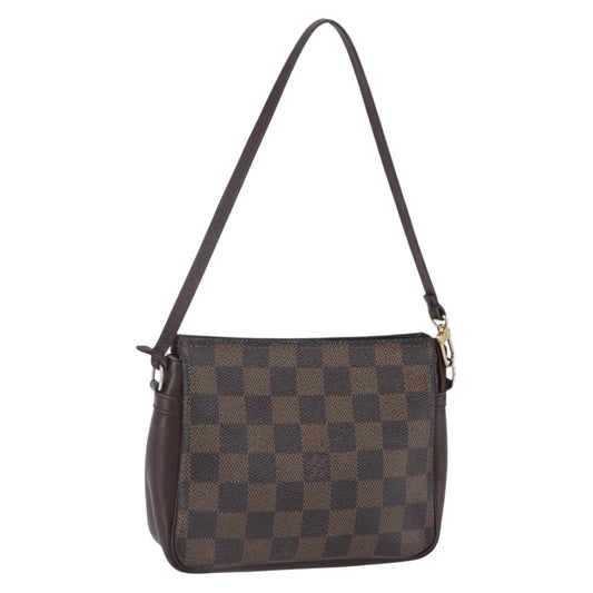 Louis Vuitton Trousse Make Up Bag Damier, BROWN, CANVAS, Clutche & pouche