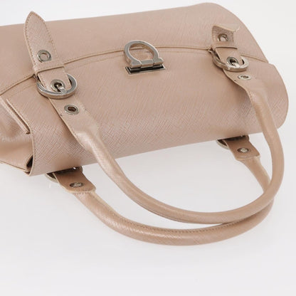 Salvatore Ferragamo Gancini Shoulder Bag Leather, PINK, LEATHER, Shoulder bag