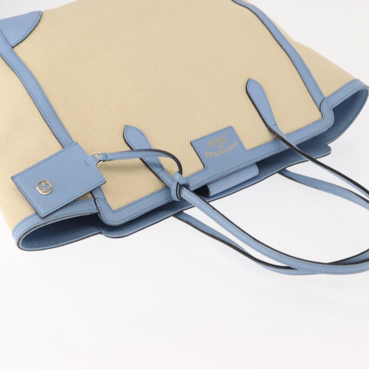 Gucci Swing Tote Canvas and Leather, BEIGE, CANVAS, Tote bag