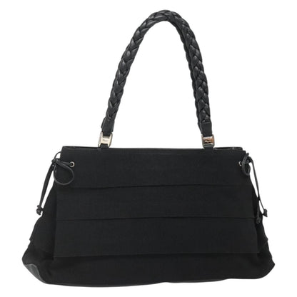 Salvatore Ferragamo Vala tote Canvas, BLACK, CANVAS, Tote bag