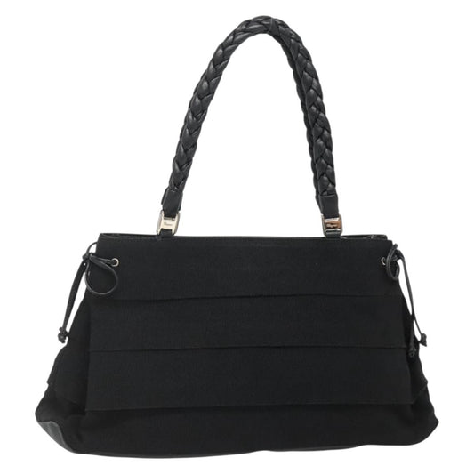 Salvatore Ferragamo Vala tote Canvas, BLACK, CANVAS, Tote bag