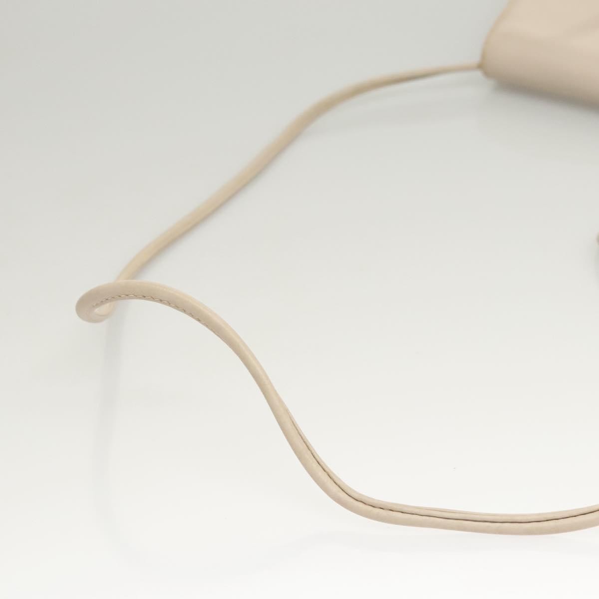 Celine Flap Shoulder Bag Leather, BEIGE, LEATHER, Shoulder bag