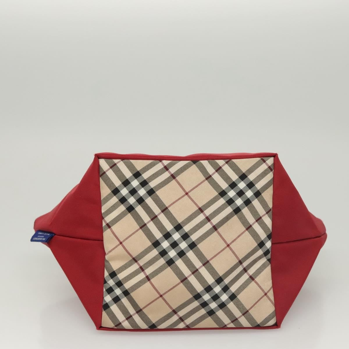 Burberry Nova Check Tote Nylon, RED, NYLON, Tote bag
