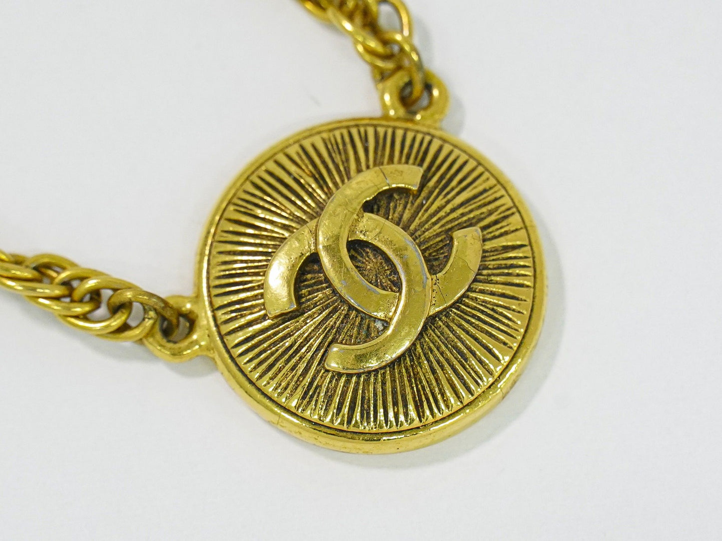 Chanel CC Pendant Necklace Metal, GOLD, GOLD_PLATED, Necklace