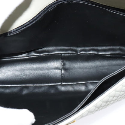 Bally Vintage Chain Shoulder Bag Quilted Leather, BEIGE, LEATHER, Shoulder bag