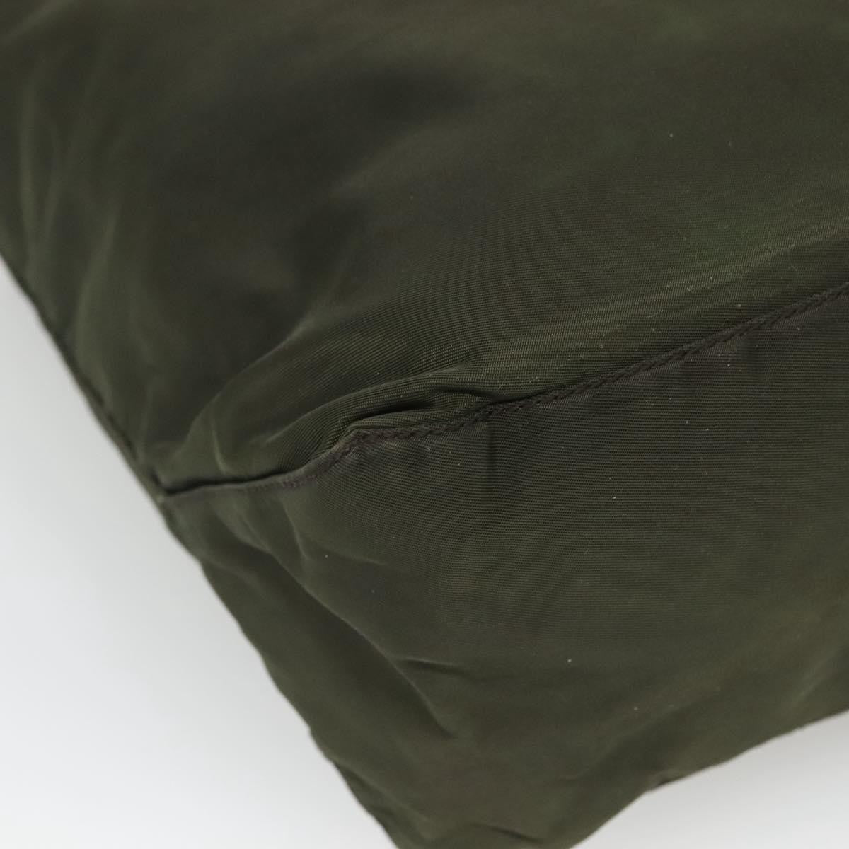 Prada Vintage Convertible Zip Tote Tessuto, KHAKI, NYLON, Tote bag