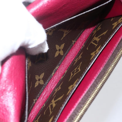 Louis Vuitton Emilie Wallet Monogram Canvas, BROWN, CANVAS, Wallets