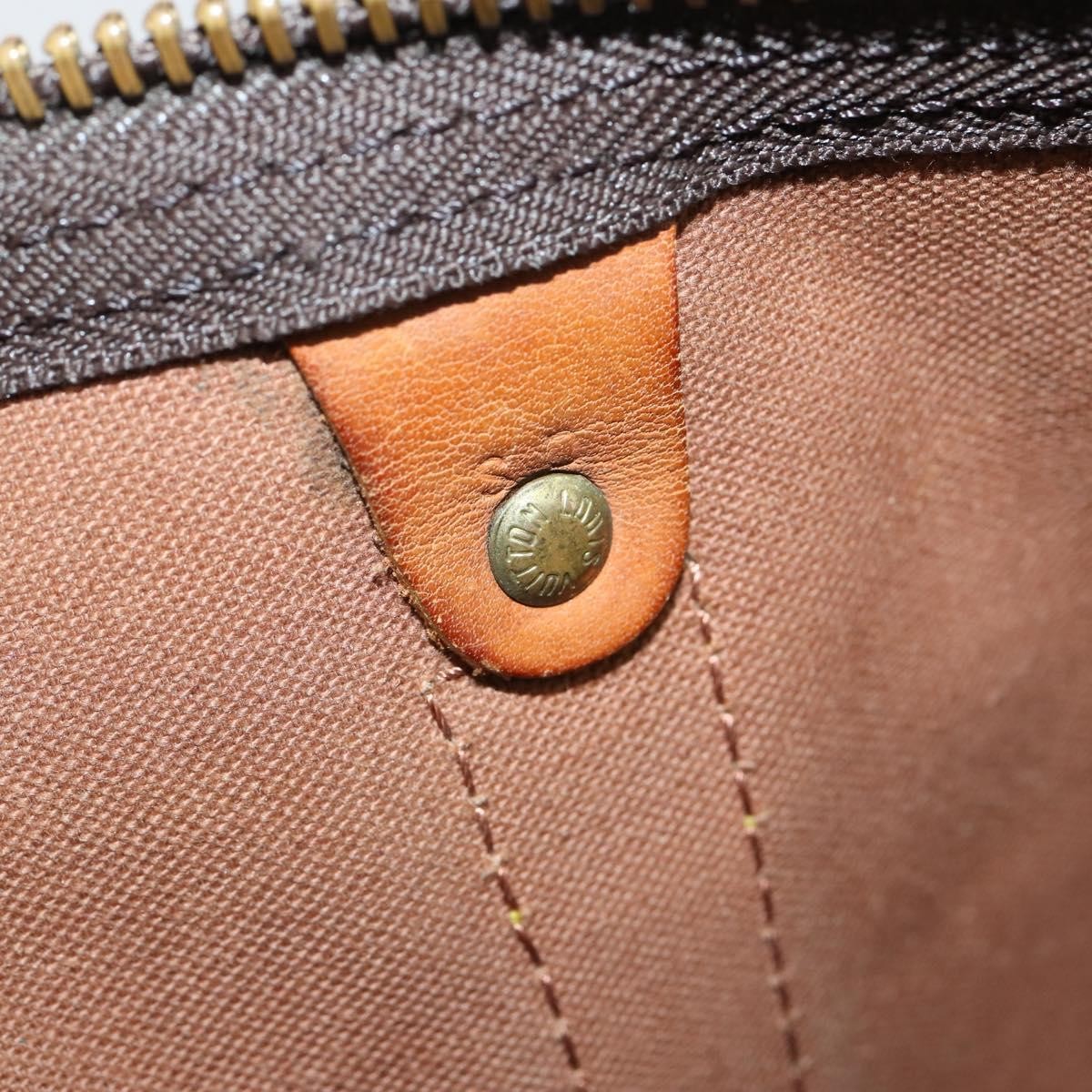 Louis Vuitton Keepall Bag Monogram Canvas, BROWN, CANVAS, Travel bag