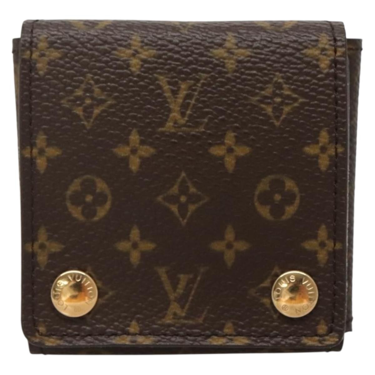 Louis Vuitton CASE JEWELRY BOX Canvas, BROWN, CANVAS, Wallets