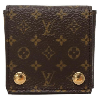 Louis Vuitton CASE JEWELRY BOX Canvas, BROWN, CANVAS, Wallets