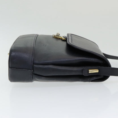 Bally Vintage Shoulder Bag Leather, BLACK, LEATHER, Shoulder bag