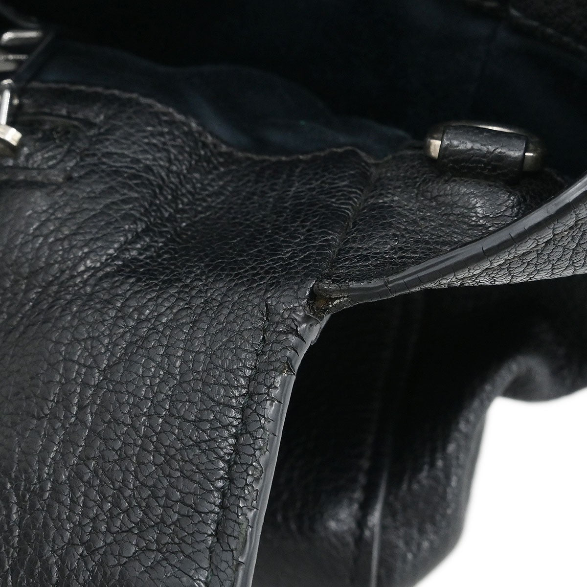 Miu Miu Tote bag Nylon, BLACK, LEATHER, Handbag