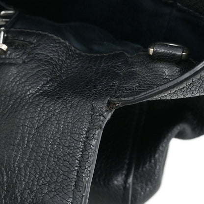 Miu Miu Tote bag Nylon, BLACK, LEATHER, Handbag