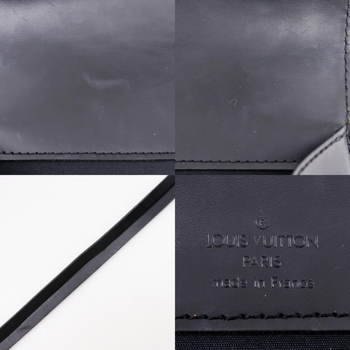 Louis Vuitton Dinard Handbag Epi Leather, BLACK, LEATHER, Shoulder bag