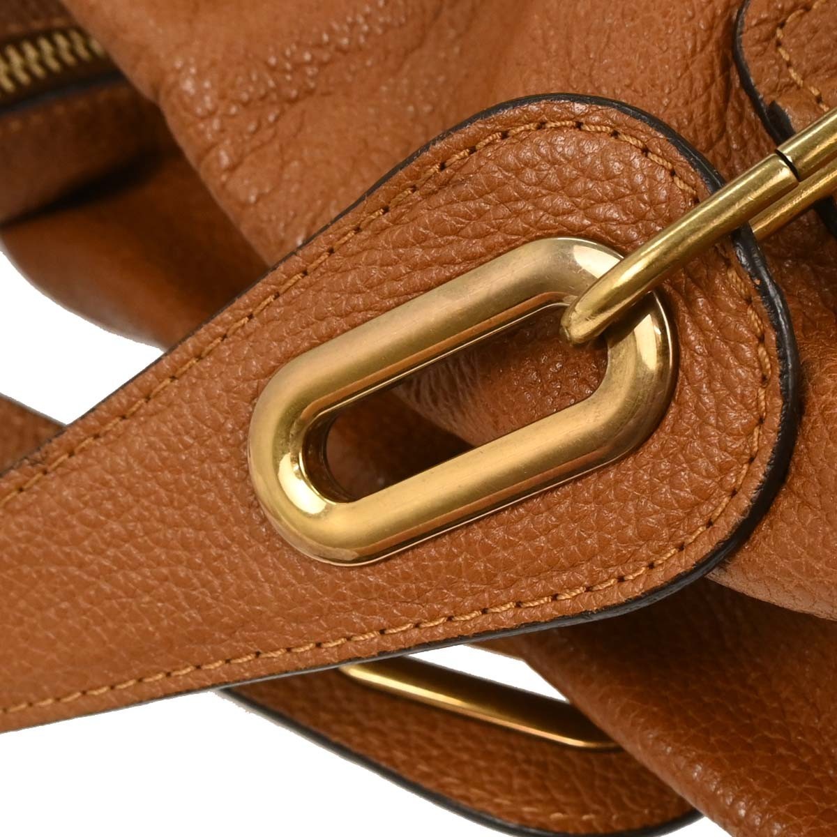 Chloe Paraty Top Handle Bag Leather, BROWN, LEATHER, Handbag