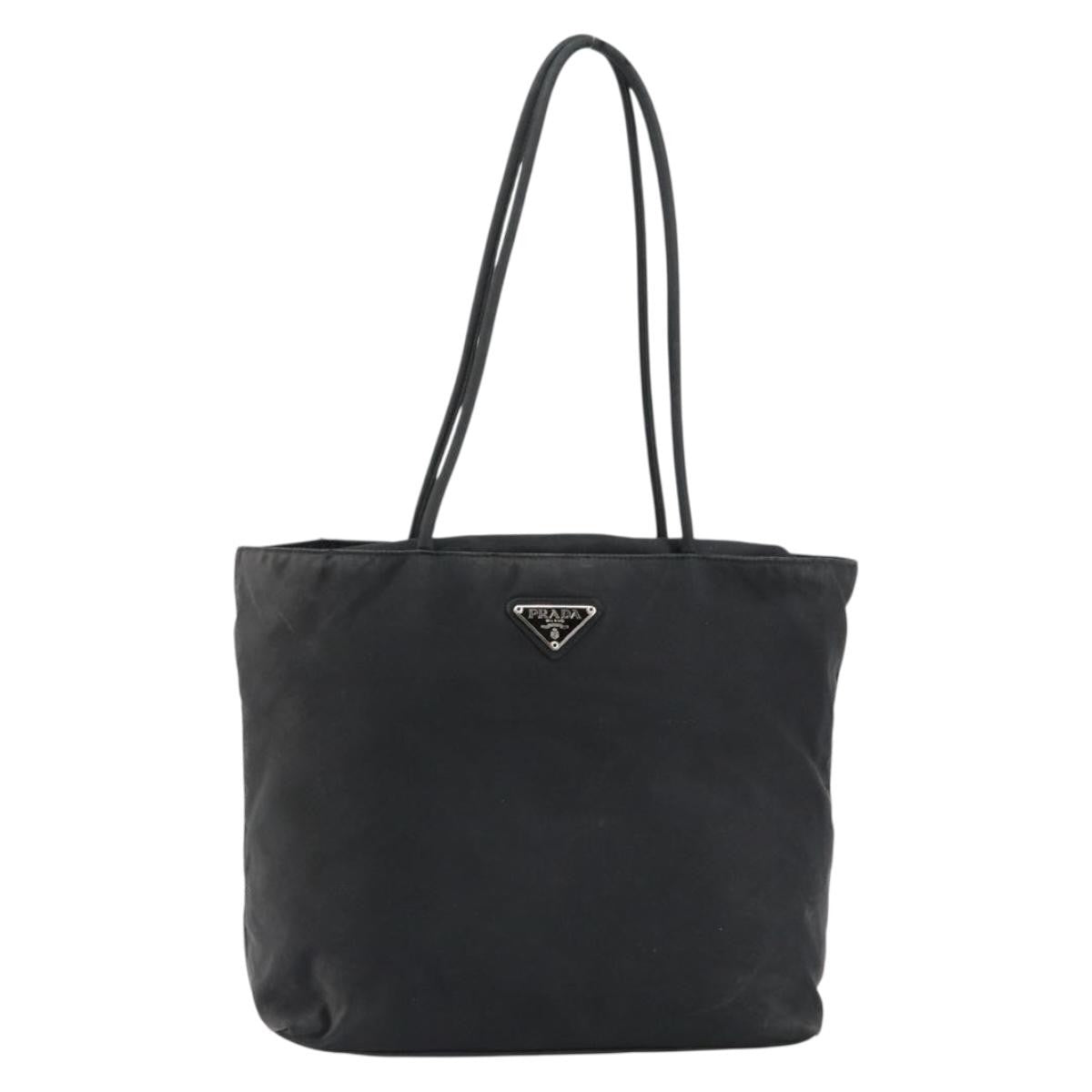Prada Vintage Tote Tessuto, BLACK, NYLON, Tote bag