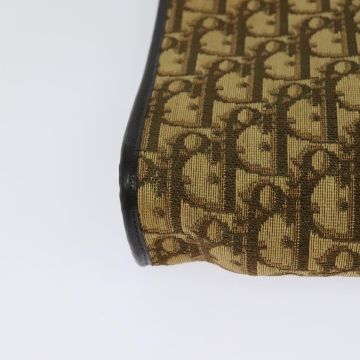 Christian Dior Vintage Trotter Shoulder Bag Canvas, BROWN, CANVAS, Shoulder bag