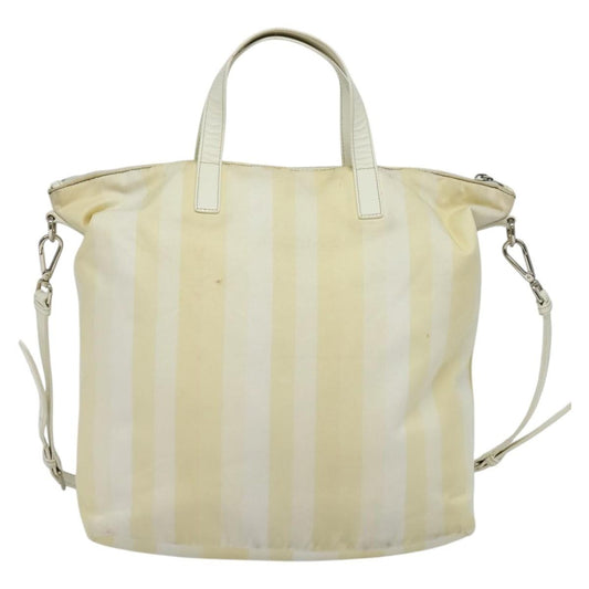 Prada Convertible Zip Tote (Outlet) Nylon, BEIGE, NYLON, Tote bag