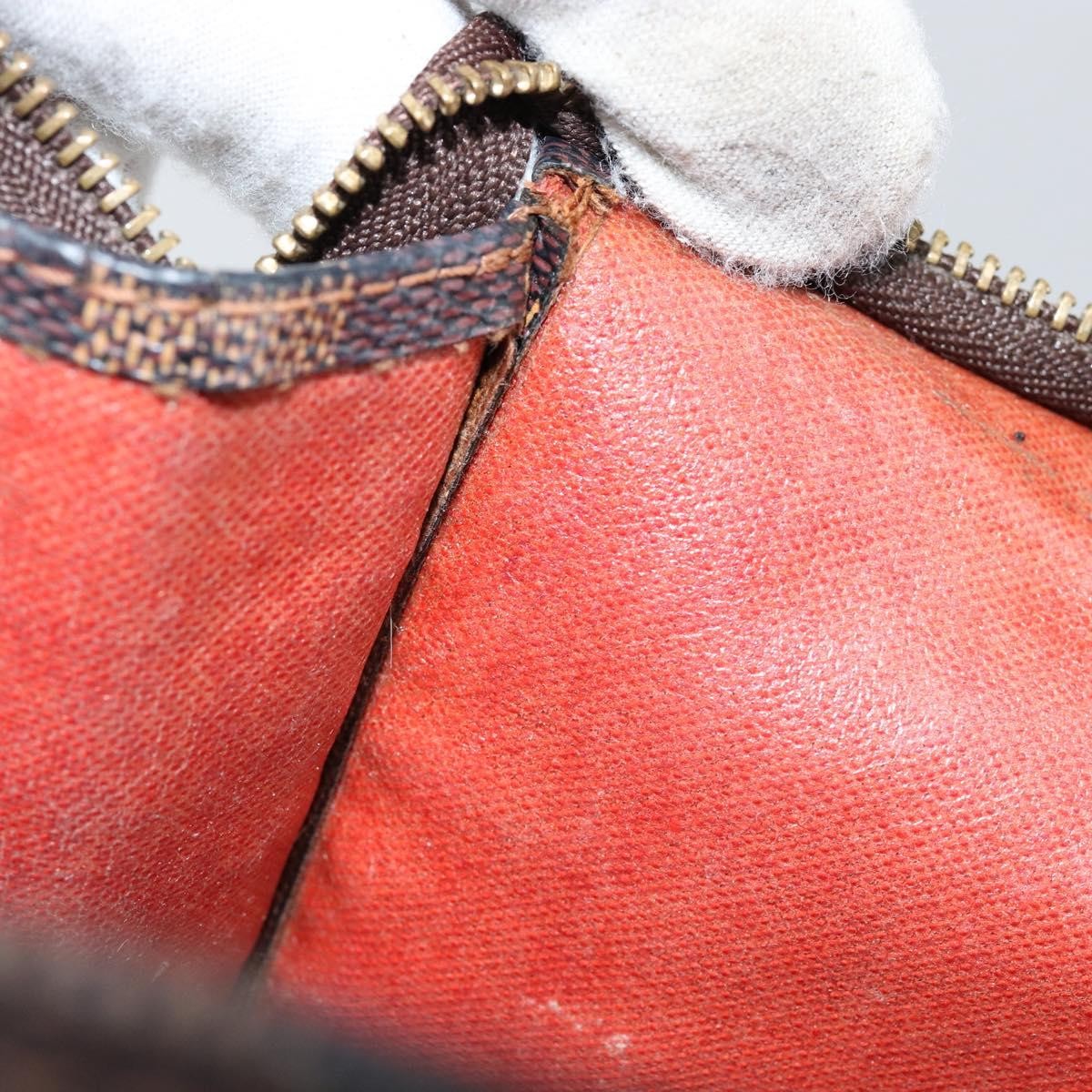 Louis Vuitton Toiletry Pouch Damier, BROWN, CANVAS, Clutche & pouche