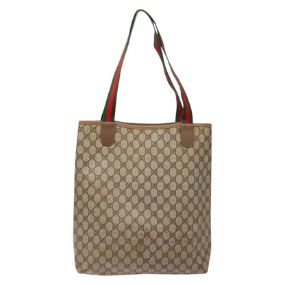 Gucci Ophidia Front Pocket Shopper Tote GG Coated Canvas, Beige, Canvas, Tote Bag