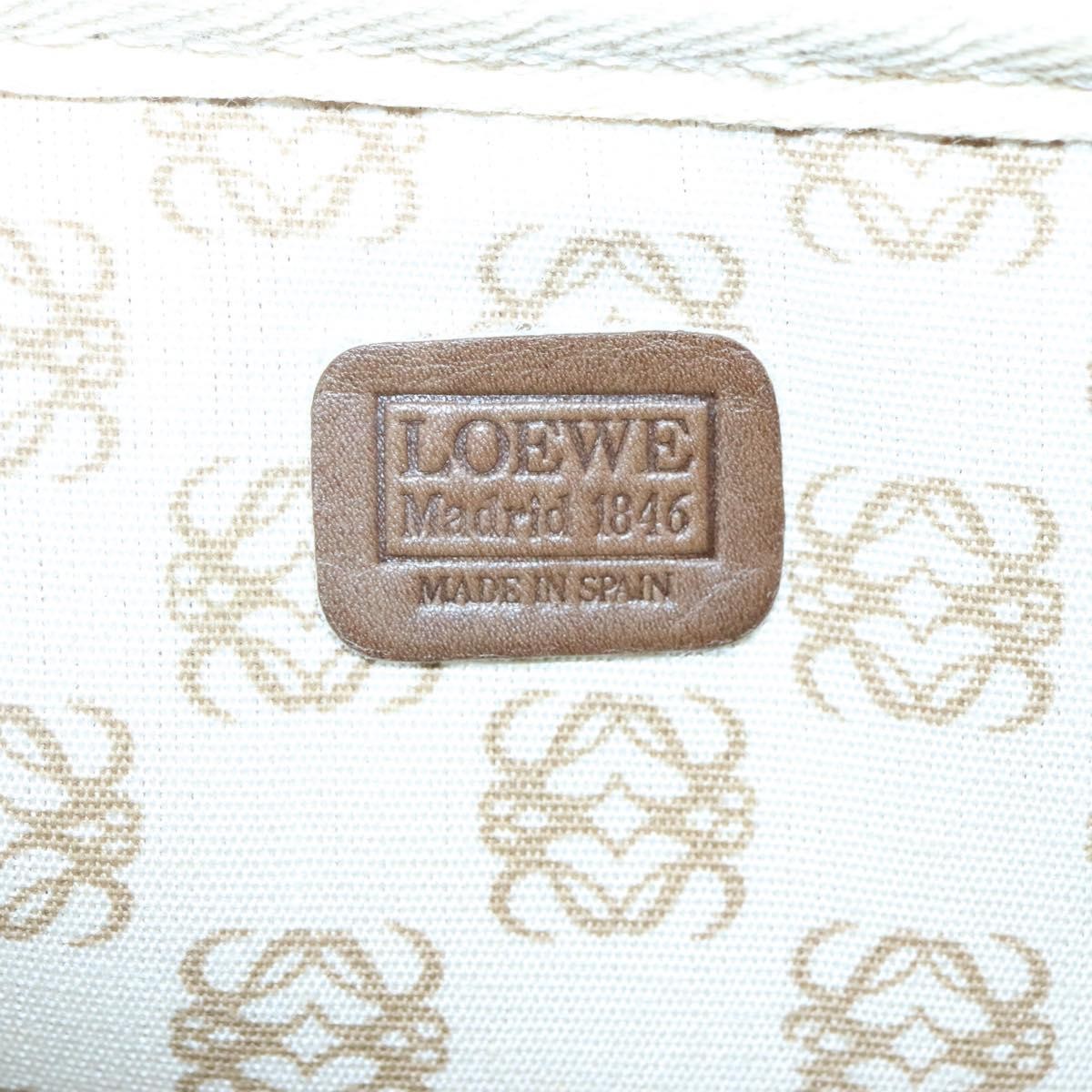 Loewe Anagram Clutch Bag Leather, BROWN, LEATHER, Clutche & pouche