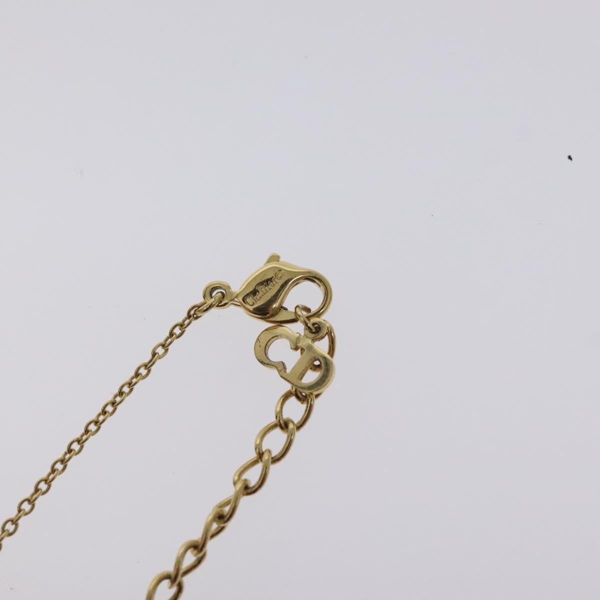 Christian Dior CD Pendant Necklace Gold-plated, GOLD, METAL, Necklace